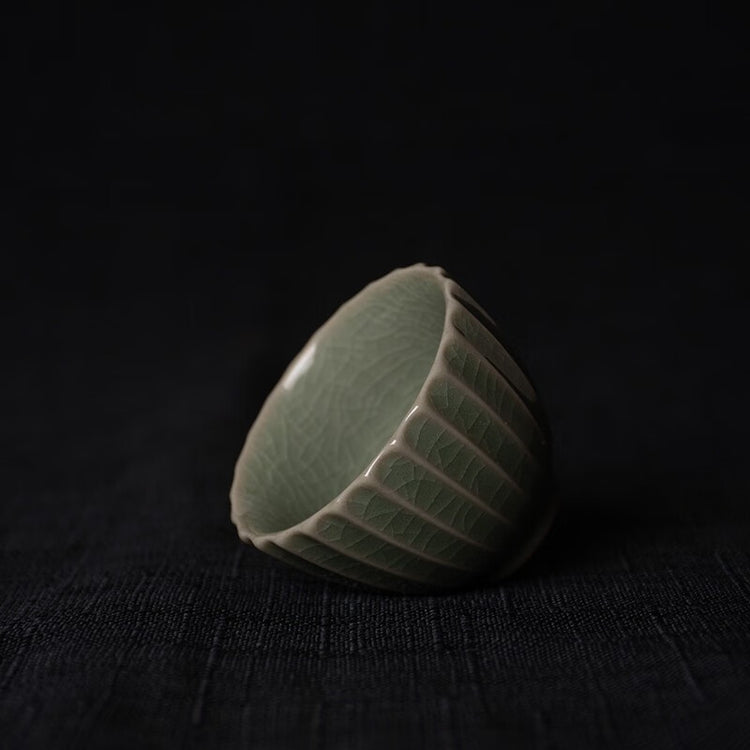 菊花茶器セット 粉青釉