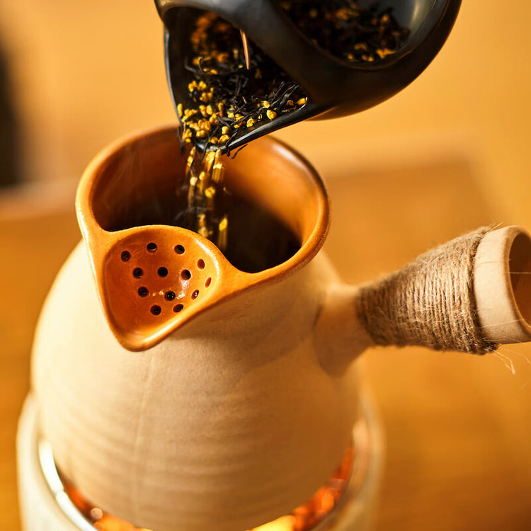 囲炉裏でお茶を煎れるセット