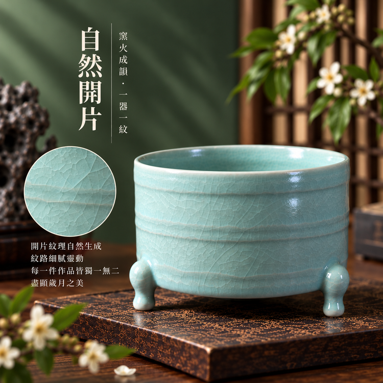 玄紋尊｜仿古釉・自然開片・宋式雅器